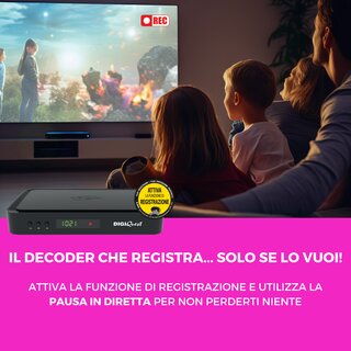 DigiQuest Q99 4K Combo (NEUE 2026 KARTE) HEVC UHD Tivusat Receiver inkl. Aktive Smartcard