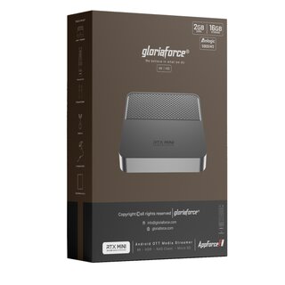 Gloriaforce RTX Mini 4K UHD Android 11 IP-Receiver (HDR10+, Dual-WiFi, LAN, MicroSD, HDMI)
