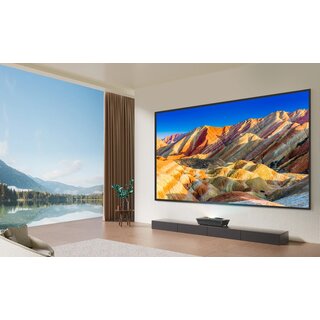 GigaBlue Home Cinema 3 UHD Triple Laser-TV Ultrakurzdistanz Beamer 4K, HDR10+|150|120Hz, 3000LM