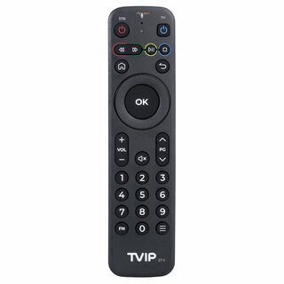 TVIP Voice Gen.2 Programmierbare Sprach Original Fernbedienung TVIP BT-V  v.705 706 mit Voice Funktion Schwarz