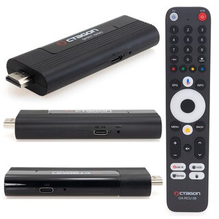 OCTAGON SPIRIT NANO 4K UHD Android TV IP-Stick Schwarz