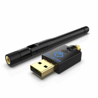 GigaBlue USB Wlan/Wifi DUAL Band Adapter 600 Mbps mit Antenne