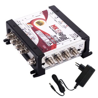 MK Digital MV 508 Multischalter, Multiswitch SAT Verteiler 5 auf 8 kaskadierbar