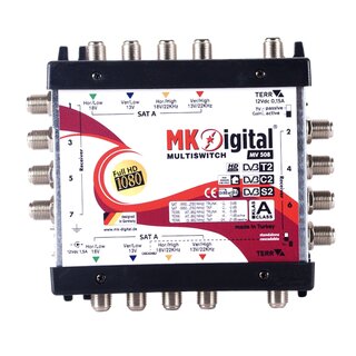 MK Digital MV 508 Multischalter, Multiswitch SAT Verteiler 5 auf 8 kaskadierbar