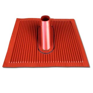 Dachpfanne Dachabdeckung Aluminium rot inkl. Gummi Tlle