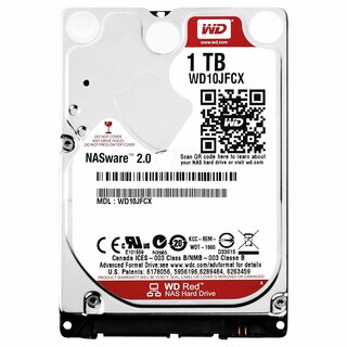 WD-Red  HDD 2,5 (6,3cm) SATA 6Gb/s 1000GB (1TB) Intern WD10JFCX