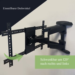 TV Wandhalter Einstellbare, Neigbare und Schwenkbar 40-75 Zoll (100-189cm) bis 45kg