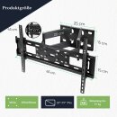 TV Wandhalter Schwenkbar Neigbar 32-70 Zoll (81-178cm) LCD LED Halterung bis 55kg