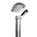 PremiumX SAT Aluminium Mastkappe für Masten 48-52mm mit Kabeleinführung