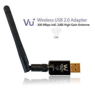 VU+ Wireless USB 2.0 Adapter 300 Mbps inkl. Antenne
