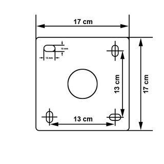 Wand Halter / Winkel Halter 30cm Aluminium-Zink Beschichtetes Stahl