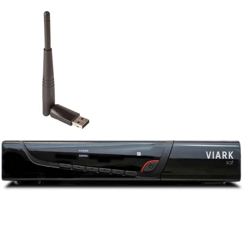 Viark Sat Full HD Sat Receiver H.265 USB LAN WLAN Schwarz, 134,00 €