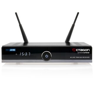 Octagon SF8008 Supreme UHD 4K Twin Sat-Receiver (2x DVB-S2X MS, Linux E2, M.2, Dual-WiFi)