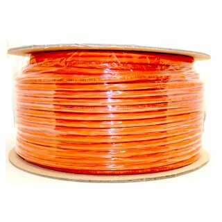 CAT 7 100m Verlegekabel Netzwerkkabel AWG 23/1 1000Mhz Simplex Orange