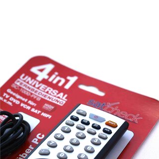 Satcheck Universal Fernbedienung SC-1000-PFB 4in1