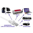 3m CAT6A Netzwerkkabel Patchkabel LAN weiß