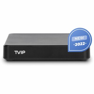 TVIP S-Box v.605 SE mit Bluetooth Fernbedienung 4K UHD Linux IP-Receiver